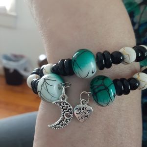 Handmade memory wire bracelet